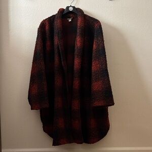 Universal Thread Red and Black Checkered Cardigan